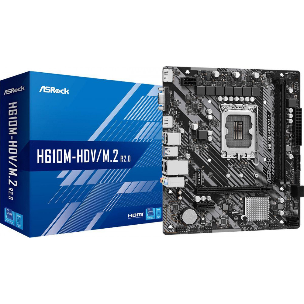 Материнская плата ASRock H610M-HDVM.2 R2.0