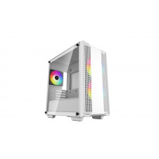 Компьютерный корпус DeepCool CC360 WH ARGb (R-CC360-WHAPM3-G-1) (mATX, без БП, 2xUSB, с окном)
