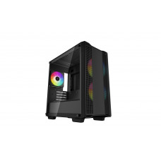 Компьютерный корпус DeepCool CC360 ARGB (R-CC360-BKAPM3-G-1) (mATX, без БП, 2xUSB, с окном)