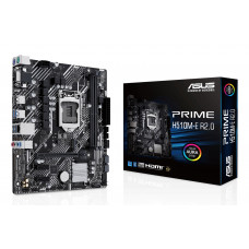 Материнская плата ASUS PRIME H510M-E R2.0, LGA 1200, Intel H470, 2xDDR4, 4xSATA, 1xM.2, 1xPCIe 4.0 x16, 2xPCIe x1, 1xHDMI, 1xDP, 1xVGA, 1x 1Gb LAN, 4xUSB-A 3.2 Gen 1, 2xUSB-A 2.0, 3x3.5 мм, 7.1, mATX