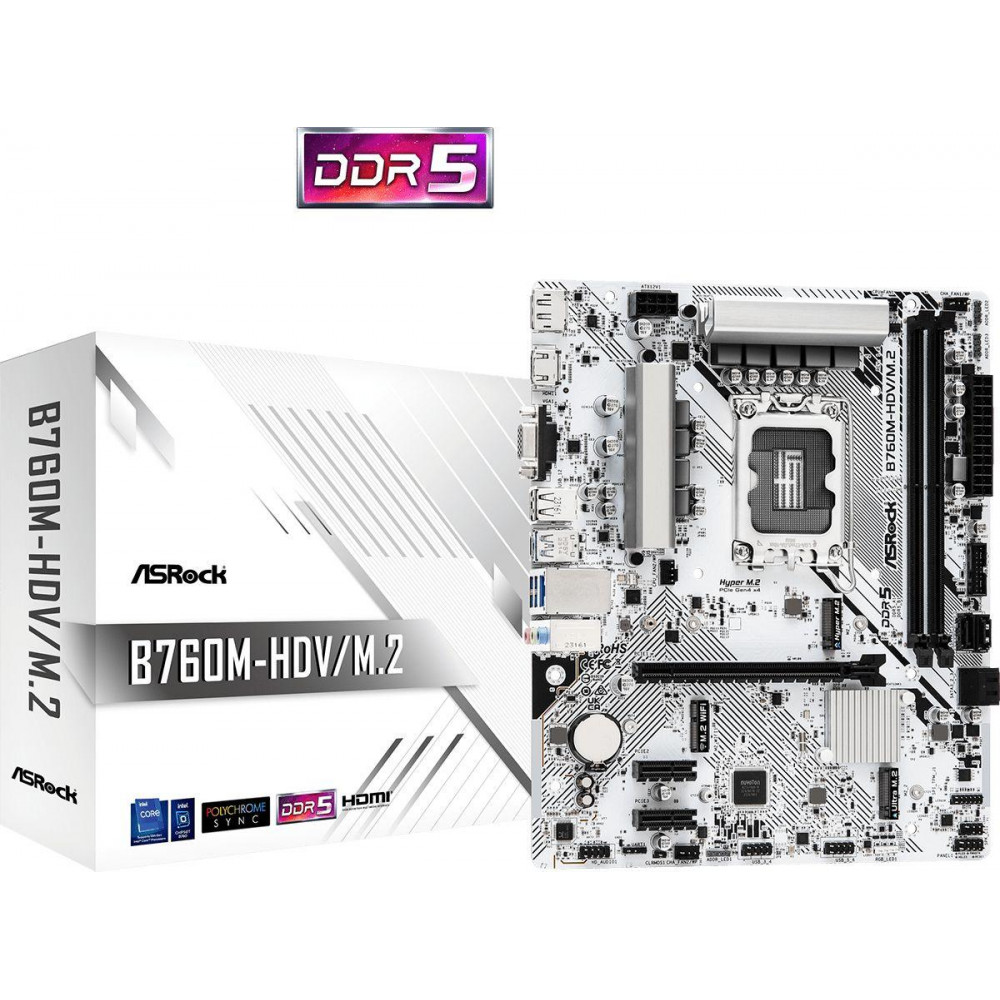 Материнская плата ASRock B760M-HDVM.2