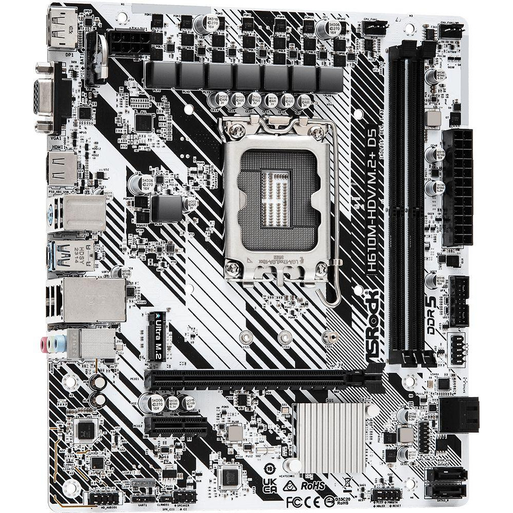 Материнская плата ASRock H610M-HDVM.2+ D5