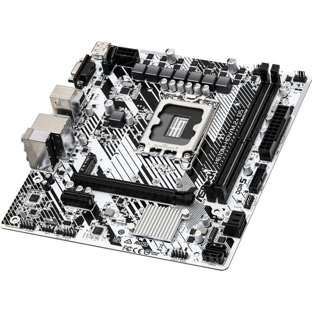 Материнская плата ASRock H610M-HDVM.2+ D5