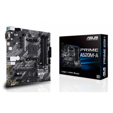 Материнская плата ASUS PRIME A520M-A II/CSM, AM4, AMD A520, 4xDDR4, 4xSATA, 1xM.2, 1xPCI-E 3.0 x16, 2xPCI-E x1, 1xDP, 1xHDMI, 1xVGA, 1x 1Gb LAN, 2xUSB-A 2.0, 4xUSB-A 3.0, 3x3.5 мм, 7.1, mATX