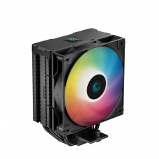 Кулер для процессора DEEPCOOL AG400 DIGITAL BK ARGb черный, 120 мм, алюминий/медь, 2100 об/мин, 31.6 дБ, 4 pin, 220 Вт, 152.7 мм