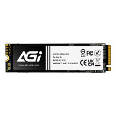 Накопитель SSD AGI AI298, 2Tb, M.2 2280, PCIe 3.0 x4, NVMe, R/W 2400/1800
