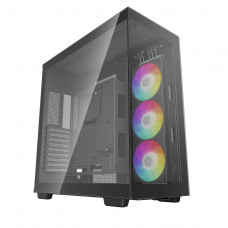 Компьютерный корпус Deepcool CH780 черный (ATX, без БП, ARGb, 4xUSB3.2 Type-A + USB3.2 Type-C) (R-CH780-BKADE41-G-1) MidiTower