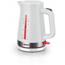 Чайник электрический Bosch TWK4M221 1.7л. белый корпус: пластик
