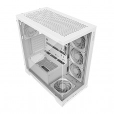 Компьютерный корпус XPG INVADER X WHITE (INVADERXMT-WHCWW) Mid-Tower Gaming ATX PC Case with Panoramic View, Tempered Glass Panels, and RGb Lighting Black