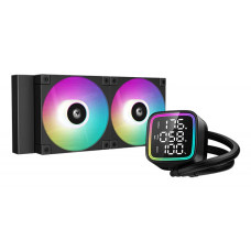 Система жидкостного охлаждения DEEPCOOL LD240 черный, 120 мм, алюминий/медь, 2400 об/мин, 38.71 дБ, 4 pin, 280 Вт