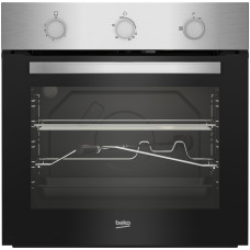 Газовый духовой шкаф Beko BBIGT21100X с откидным электрическим грилем; автоматический электроподжиг; поворотные переключатели; металлические направляющие; объем - 72л; 3 стекла дверцы; 1 решетка; 1 противень; вертел. Цвет Нержавеющая сталь; Материал панел