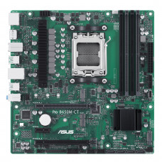 Материнская плата ASUS Pro B650M-CT-CSM, AM5, AMD B650, 4xDDR5, 4xSATA, 2xM.2, 2xPCIe 4.0 x16, 1xPCIe 4.0 x1, 2xDP, 1xHDMI, 1x1Gb LAN, 2xUSB-C 10Gbps, 2xUSB-A 10Gbps, 2xUSB-A 5Gbps, 4xUSB-A 2.0, 3x3.5 мм, 7.1, mATX