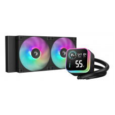 Система жидкостного охлаждения DEEPCOOL LQ240 черный, 120 мм, алюминий, 2400 об/мин, 38.71 дБ, 3 pin, 300 Вт