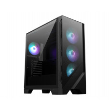 Компьютерный корпус MSI MAG Forge 321R Airflow черный без БП ATX 4x120mm 2xUSB3.0 1xUSB3.1 audio bott PSU
