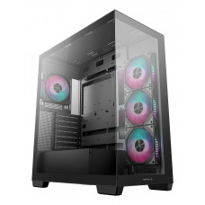 Компьютерный корпус Deepcool CG580 4F черный без БП ATX 6x120mm 3x140mm 2xUSB3.0 audio bott PSU