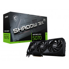 Видеокарта MSI PCI-E RTX 5070 12G SHADOW 3X OC NVIDIA GeForce RTX 5070 12Gb 192bit GDDR7 2542/28000 HDMIx1 DPx3 HDCP Ret