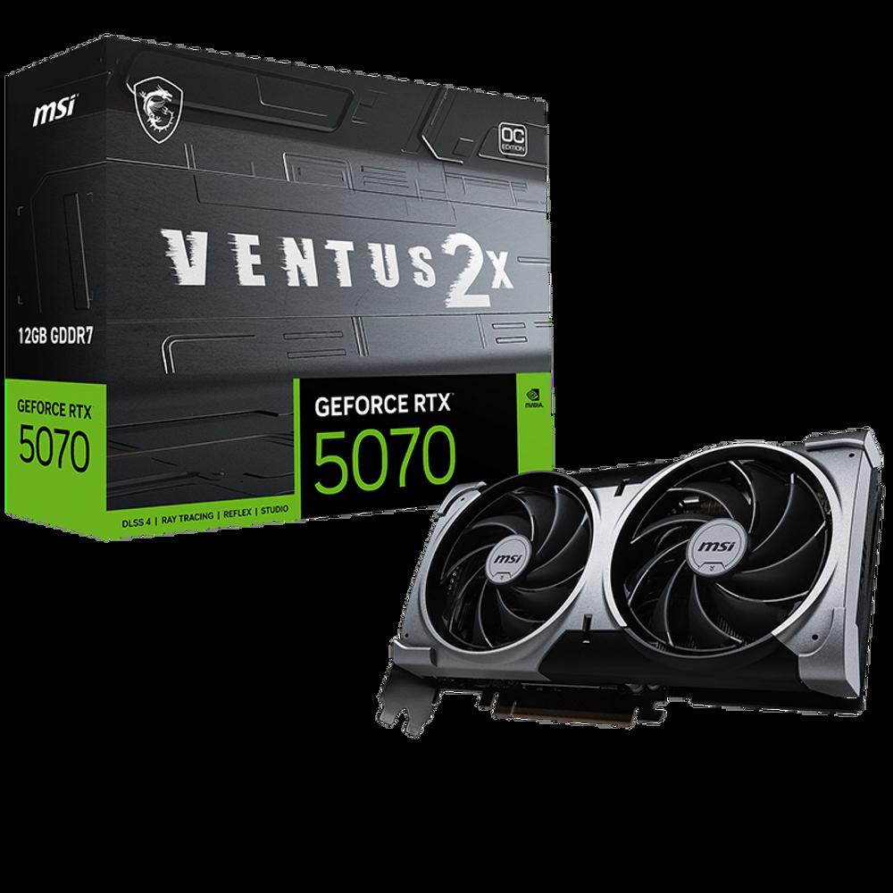 Видеокарта MSI RTX 5070 12G VENTUS 2X OC