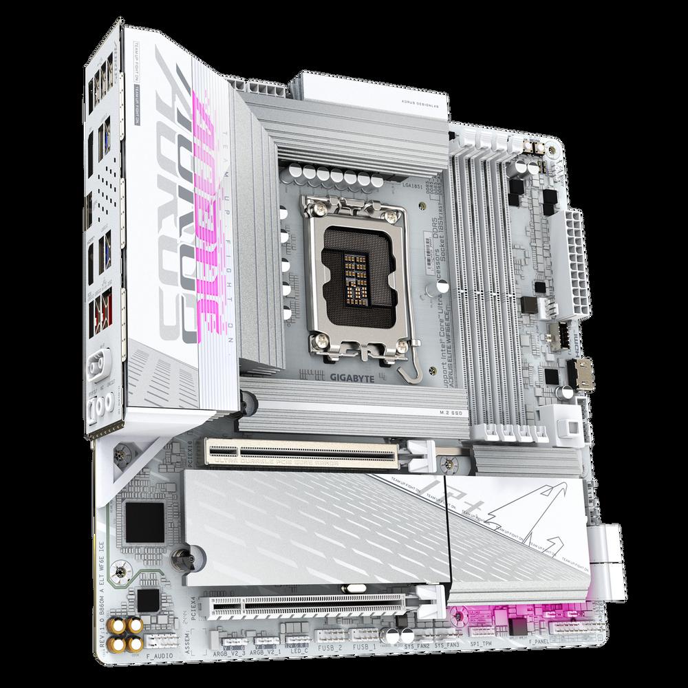 Материнская плата Gigabyte B860M AORUS ELITE WIFI6E ICE