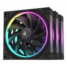 Комплект вентиляторов для корпуса DEEPCOOL FL12-3 IN 1 черный, 120 мм, 2150 об/мин, 32 дБ, 4 pin