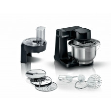 Кухонный комбайн Bosch MUMS2EB01, 700 Вт, 4 скорости, металл чаша 3,8 л, черный