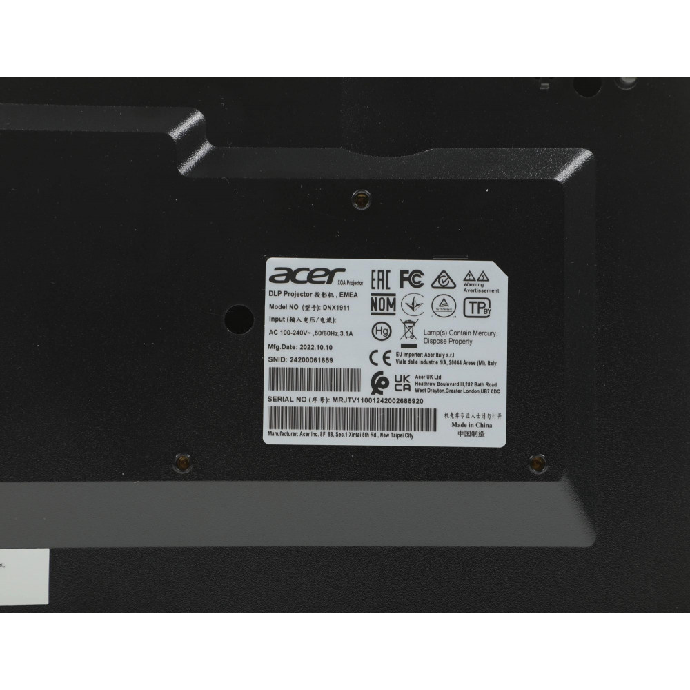 Проектор Acer MR.JTVCD.001