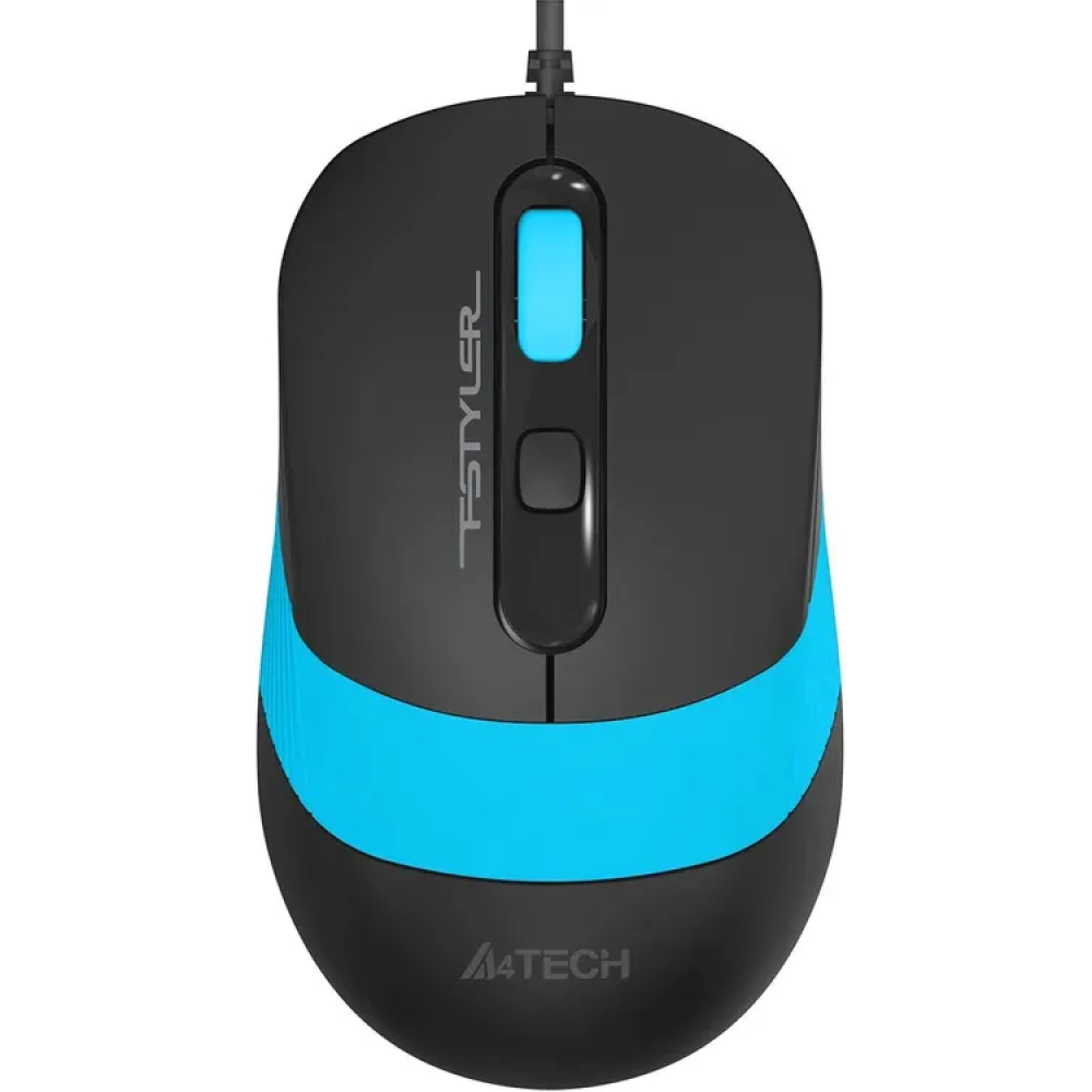 Клавиатура + мышь A4Tech Fstyler F1010 клавчерныйсиний мышьчерныйсиний USB Multimedia (F1010 BLU A4Tech F1010 BLUE