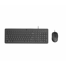 Комплект HP 150 Wired Mouse and Keyboard Combination cons