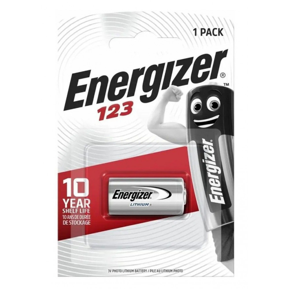 Батарейка CR123A Energizer E300777602, CR123A