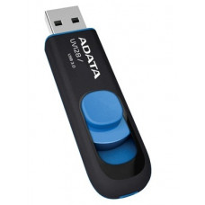 Флешка USB ADATA UV128 (AUV128-32G-RBE), 32 Gb, USB 3.0, R/W 100/30, черный/синий
