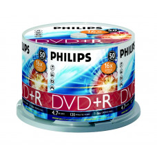 Диск DVD+R Philips 4.7Gb 16x Cake Box (50шт) (5738)