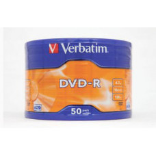 Диск DVD-R Verbatim 4.7Gb 16x Cake Box (50шт) (43731)