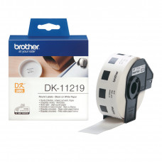 Картридж ленточный Brother DK11219 12 мм, черный шрифт, белый фон, для BROTHER QL-5X0, QL-7X00, QL-8X0, QL-10X0, QL-1X10