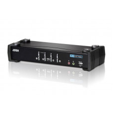 Переключатель ATEN KVM Switch CS1764A-AT-G 4-х портовый USB 2.0 DVI KVMP™-переключатель (KVM Switch)