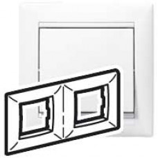 Рамка Valena - Белая - двухместная Legrand 774452