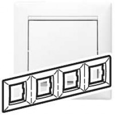 Рамка 4-м Valena горизонт. бел.