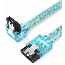 Кабель Vention SATA 3 MSATA 3 M угол 90 с защелками, голубой - 0.5 м Vention KDDSD