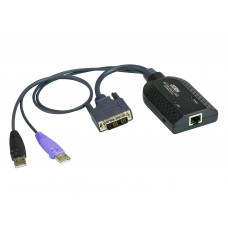 Модуль удлинителя, DVI+KBD+MOUSE USB 2.0+AUDIO, для подкл. DVI USB virtual media KVM adapter cable