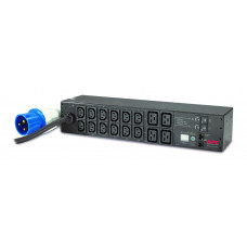 Блок распределения питания APC Rack PDU, Metered, 2U, 32A, 230V, (12) C13 & (4) C19