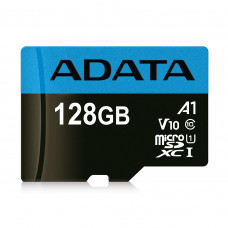 Флеш карта Micro SecureDigital 128Gb ADATA AUSDX128GUICL10A1-RA1 MicroSDXC Class 10 UHS-I, SD adapter