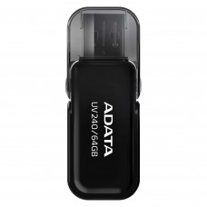Флешка USB ADATA UV240 (AUV240-64G-RBK), 64 Gb, USB 2.0, R/W 15/5, черный