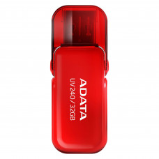 Флешка USB ADATA UV240 (AUV240-32G-RRD), 32 Gb, USB 2.0, R/W 15/5, красный
