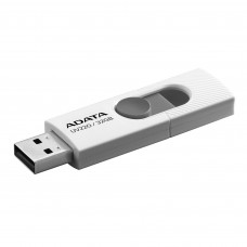 Флешка USB ADATA UV220 (AUV220-32G-RWHGY), 32 Gb, USB 2.0, R/W 15/5, белый/серый