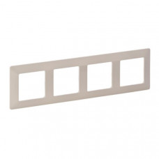 Рамка "Слоновая кость". 4-постовая универсальная Valena LIFE