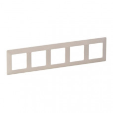 Рамка "Слоновая кость". 5-постовая универсальная  Valena LIFE