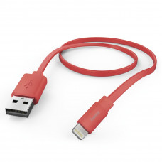 Кабель Hama Flat 00173645 Lightning (m) USB A(m) 1.2м розовый плоский