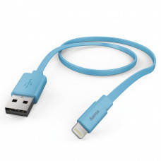 Кабель Hama Flat 00173646 Lightning (m) USB A(m) 1.2м синий плоский
