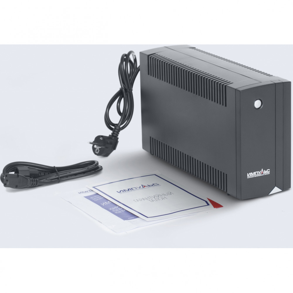 ИБП ЮНИОР 850, 850480 ВАВт, LED, IEC-C13x4 Импульс JN85101