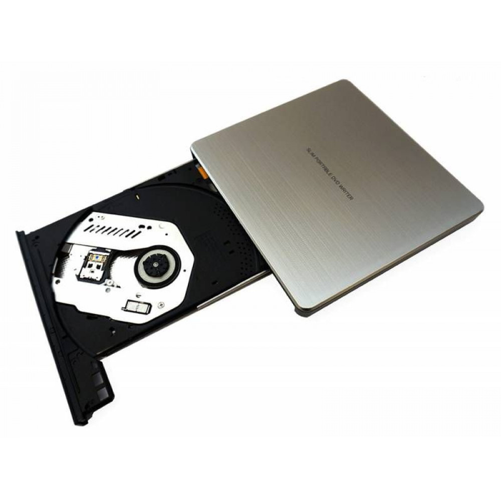 Оптический привод LG Оптич. накопитель ext. DVD RW  HLDS  GP60NS60 Silver  Slim, USB 2.0, Retail
