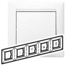 Рамка 5-м Valena горизонт. бел. Leg 774455