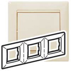 Рамка 3-м Valena горизонт. сл. кость Leg 774353